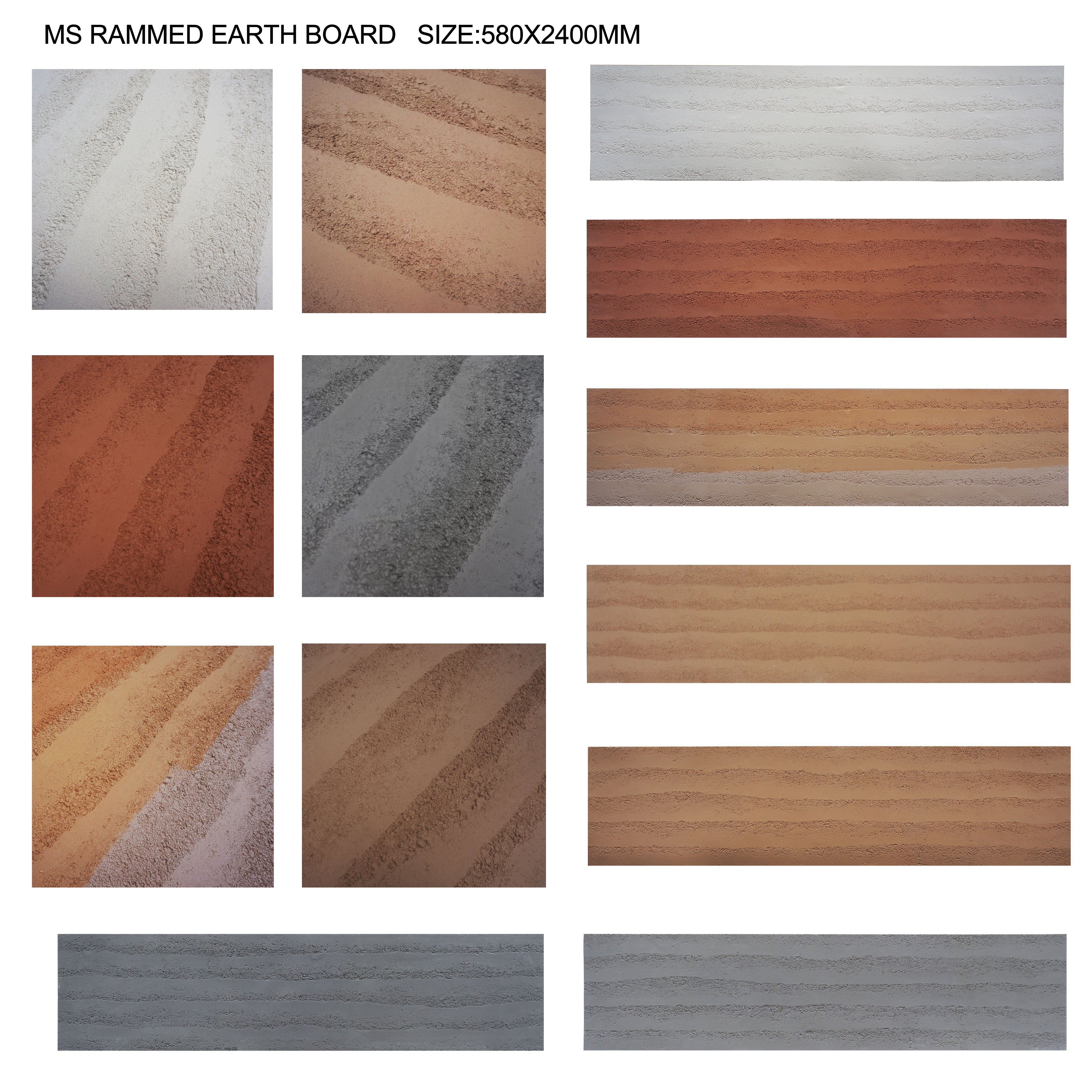 Wall mcm cladding Rammed Earth Board wall panel luminous stone grain decorative ceiling board stone cladding