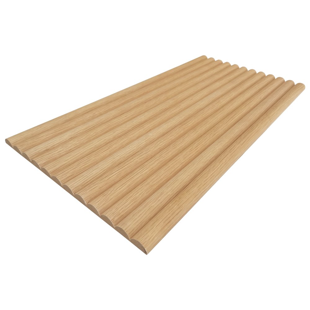Real Factory Customized Half Round Wood Bark Flex Wall Board Roll
