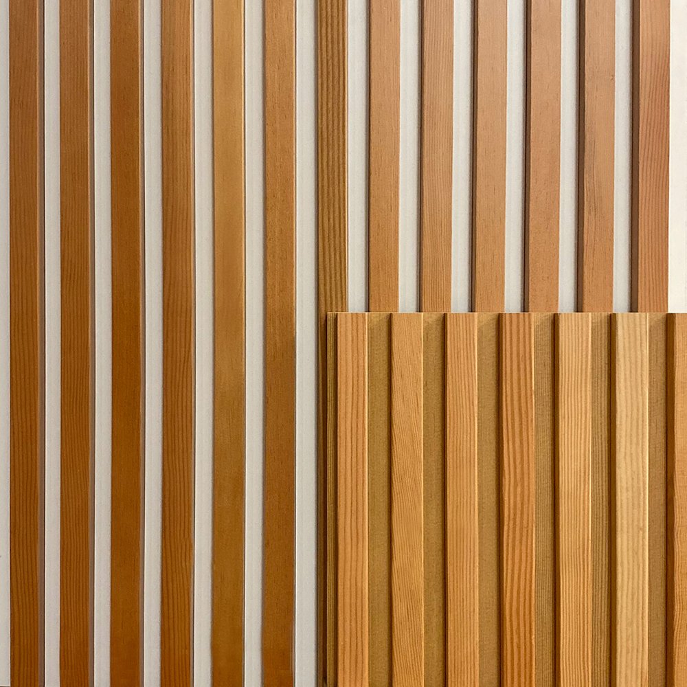 Home Decor Waterproof Acoustic 3D Decor Plastic PVC WPC Fluted Wood Veneer Wall Panel For Background Walls
