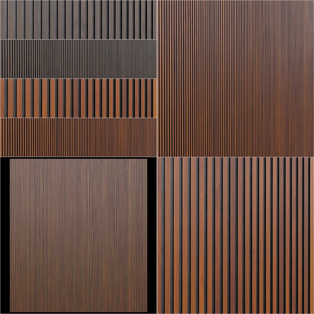 Home Decor Waterproof Acoustic 3D Decor Plastic PVC WPC Fluted Wood Veneer Wall Panel For Background Walls