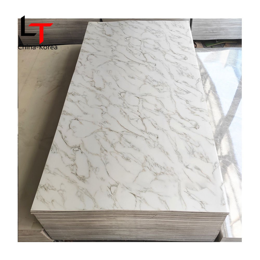 HL Cheap Price 3D UV Wall Panel Waterproof PVC Wall Decor Carbon Slate Wall Board For Home Decor