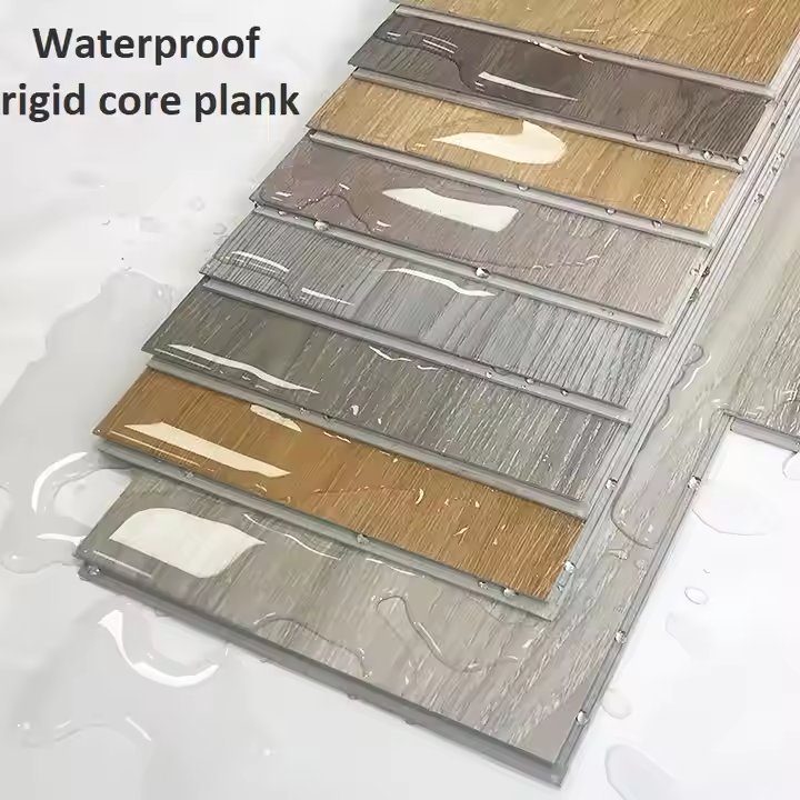 4mm SPS Flooring PVC Tile Interlock Click LVT SPC Plastic Wood Grain Vinyl Indoor Floor Product Category Boards