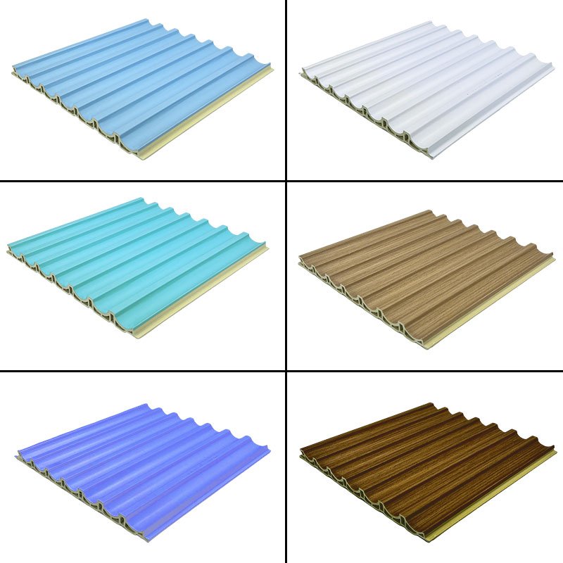 Reasonable Price Low Price 3D Wood Veneer Fluted Cladding Wpc Decor Wall Panel Board For Indoor TV Background Wall Decoration