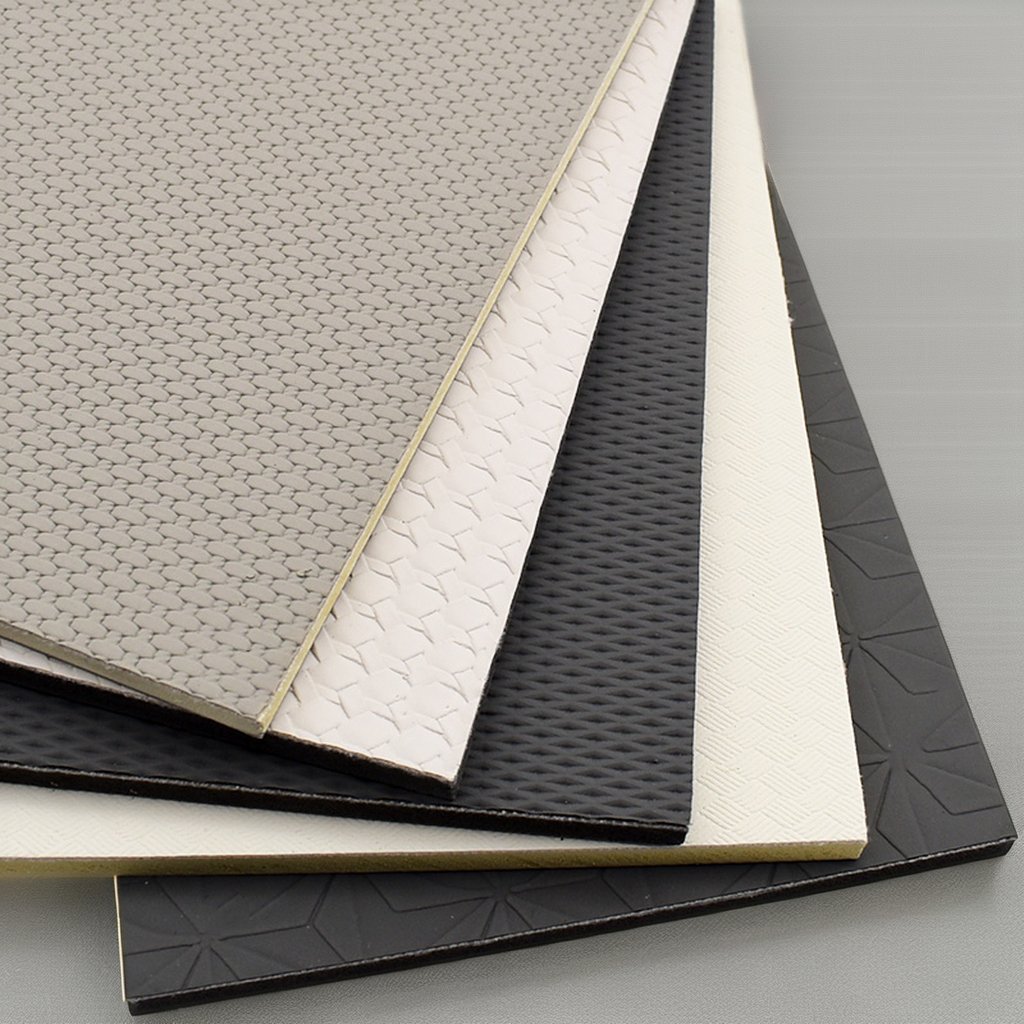 Modern Striped Bamboo Charcoal Fiber WPC Leather Wall Panels Waterproof Soundproof Metal Surface Solid Wood Background Household