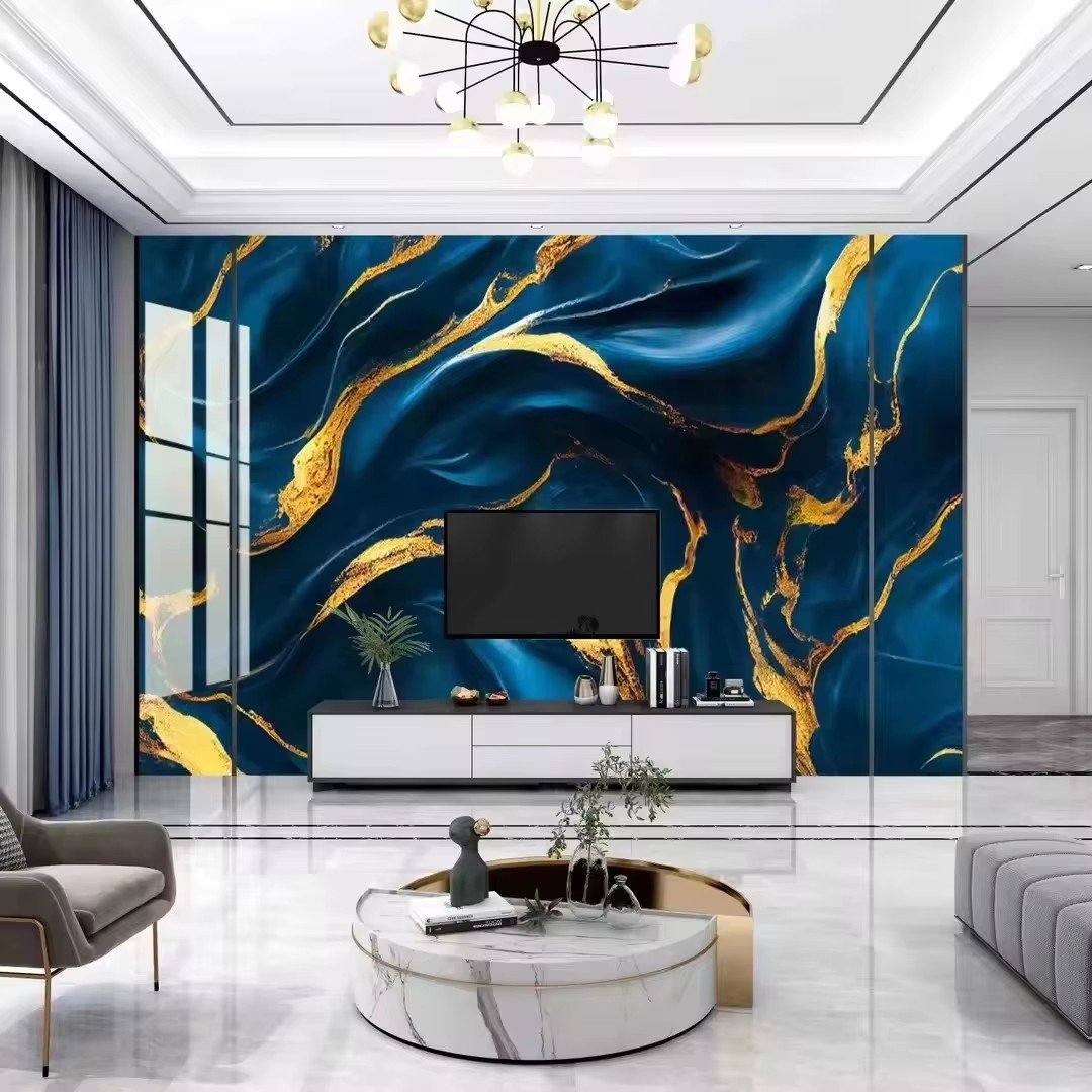 Wholesale modern 4x8ft pvc marble sheet 3D digital printing wall panel pvc marble sheet