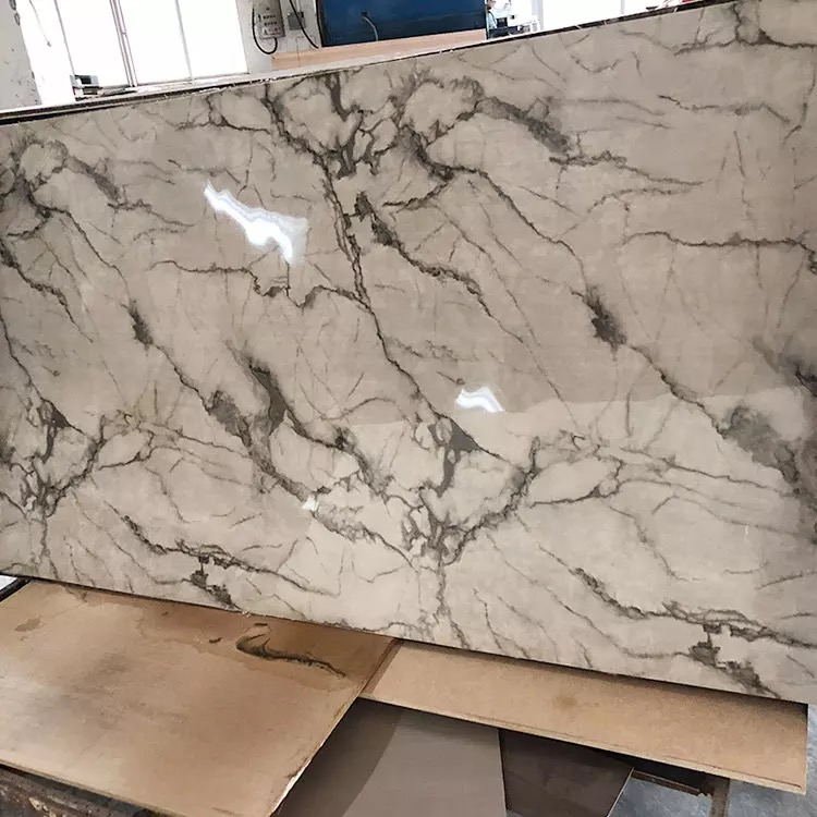 luxury home decor flexible marble sheet 1220*2440 3mm uv pvc marble board