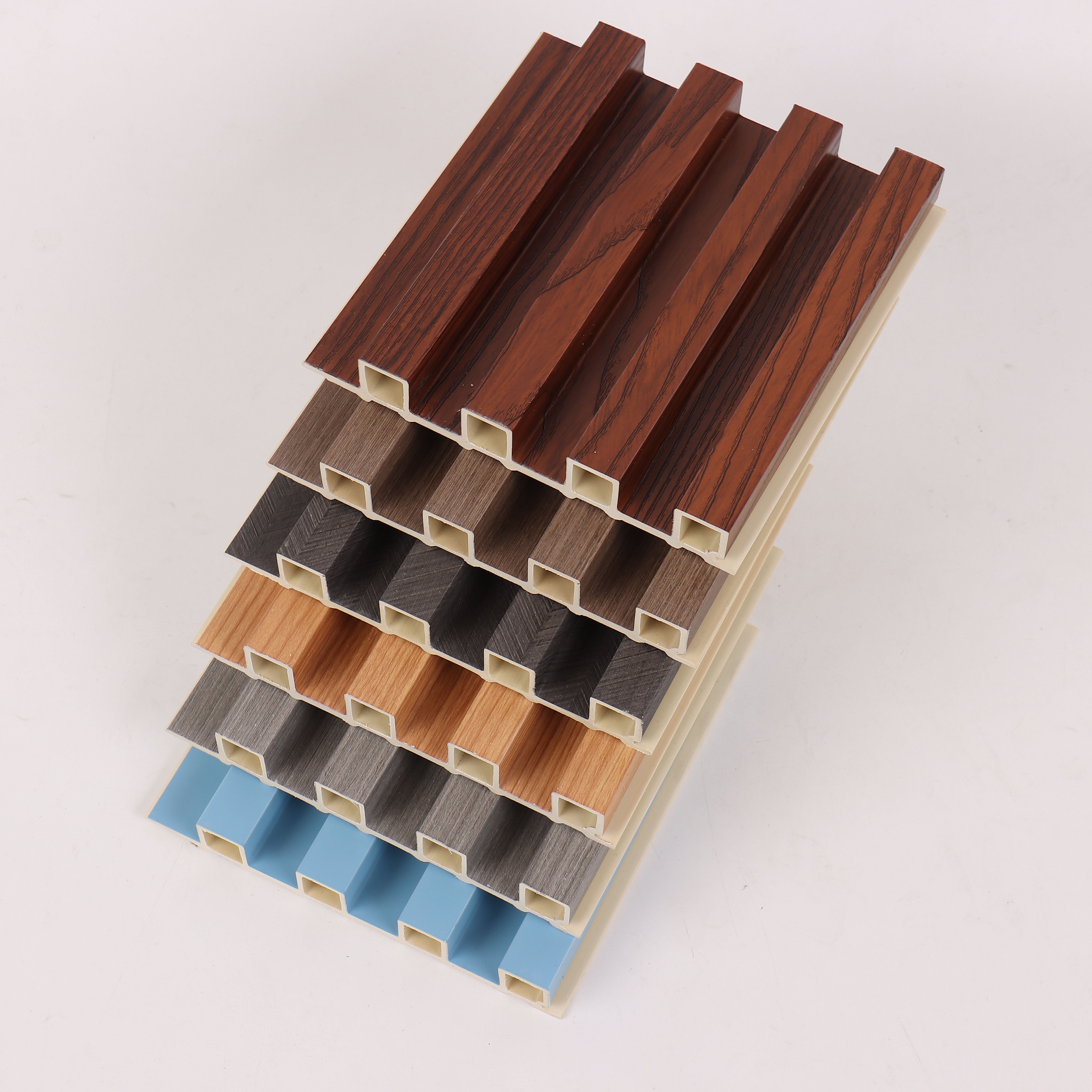 Indoor Wood Plastic Composite Cladding Fluted Wall Board Wpc Pvc Wall Panel