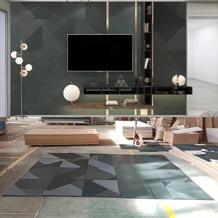 MUMU Decoration Company Other Designer Interior Decorated Favourite Modern Fluted Wood Board 3D Wall Cladding Panel