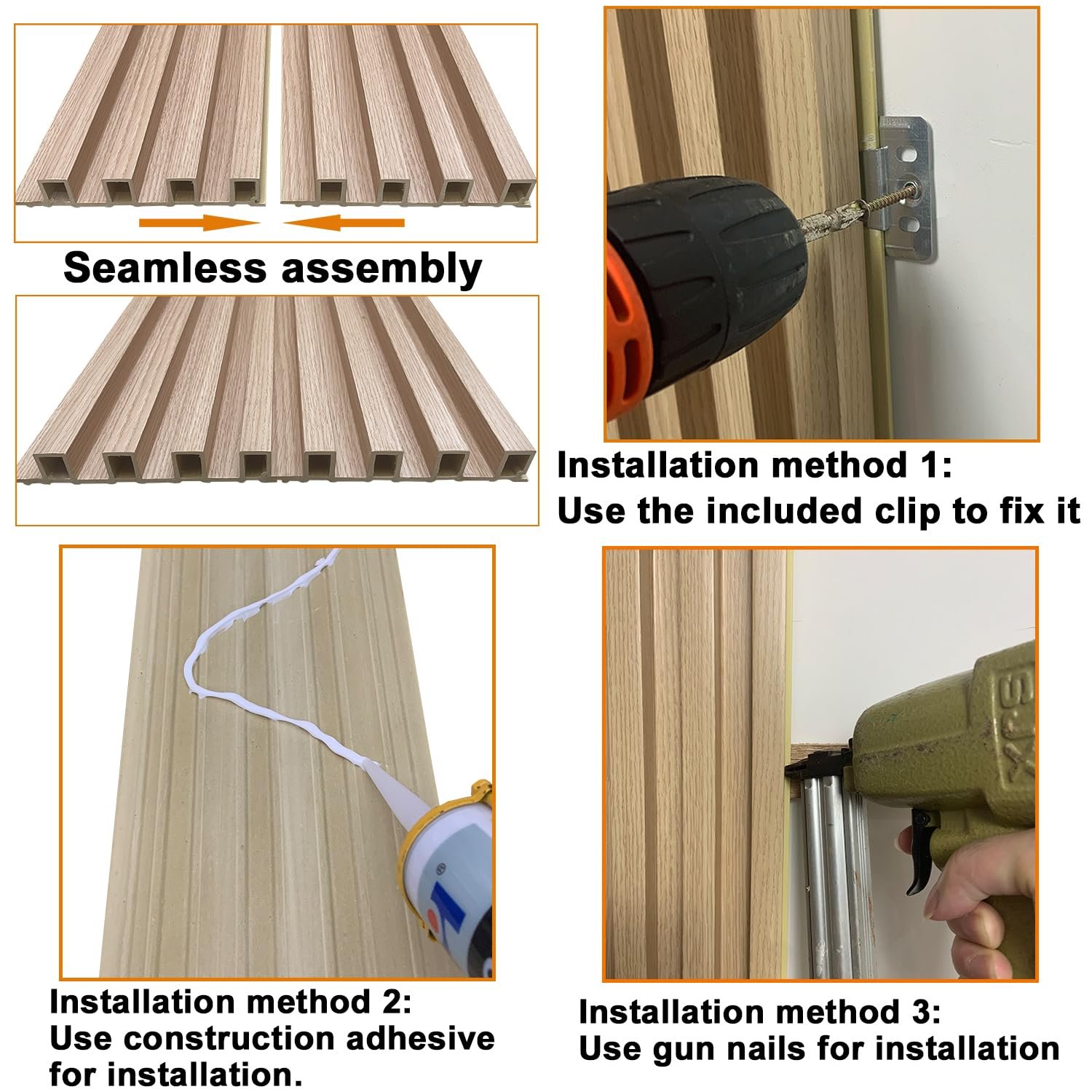Home Bedroom Decorative Wood Cladding Paneling Interior 3D Slat Insulation Fluted Board Wpc Wall Panel For Interior Indoor Decor