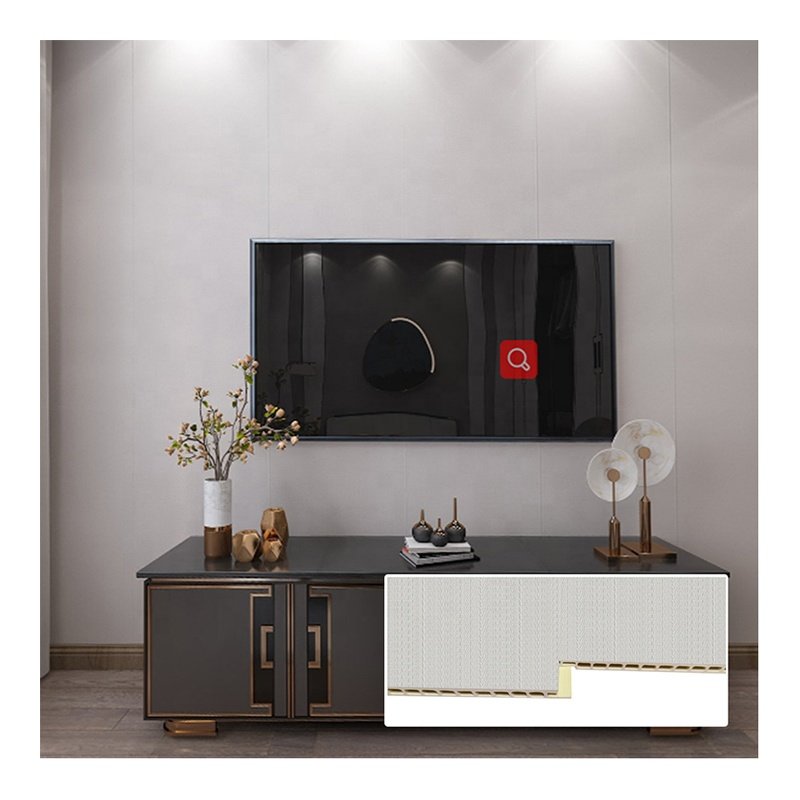 ISO certificate indoor insulated marble wall board for tv background wpc spc wall panel