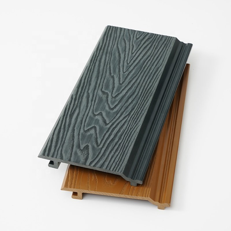 Easy To Install Eco-friendly Wpc Wall Panels Waterproof And Fireproof Exterior Siding For House Decoration