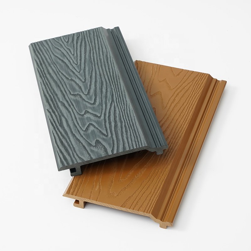 Easy To Install Eco-friendly Wpc Wall Panels Waterproof And Fireproof Exterior Siding For House Decoration