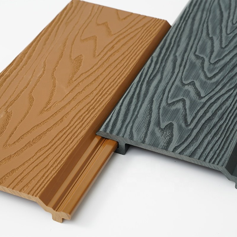 Easy To Install Eco-friendly Wpc Wall Panels Waterproof And Fireproof Exterior Siding For House Decoration