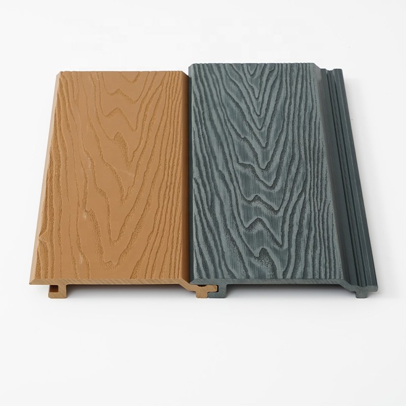 Easy To Install Eco-friendly Wpc Wall Panels Waterproof And Fireproof Exterior Siding For House Decoration