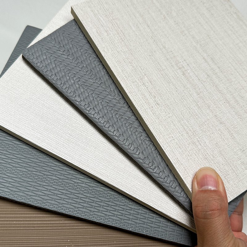 Interior Hotel Decoration Wall Panel 3D Leather PVC Panel in Carbon Gold Fireproof 3D Leather Wall Panel