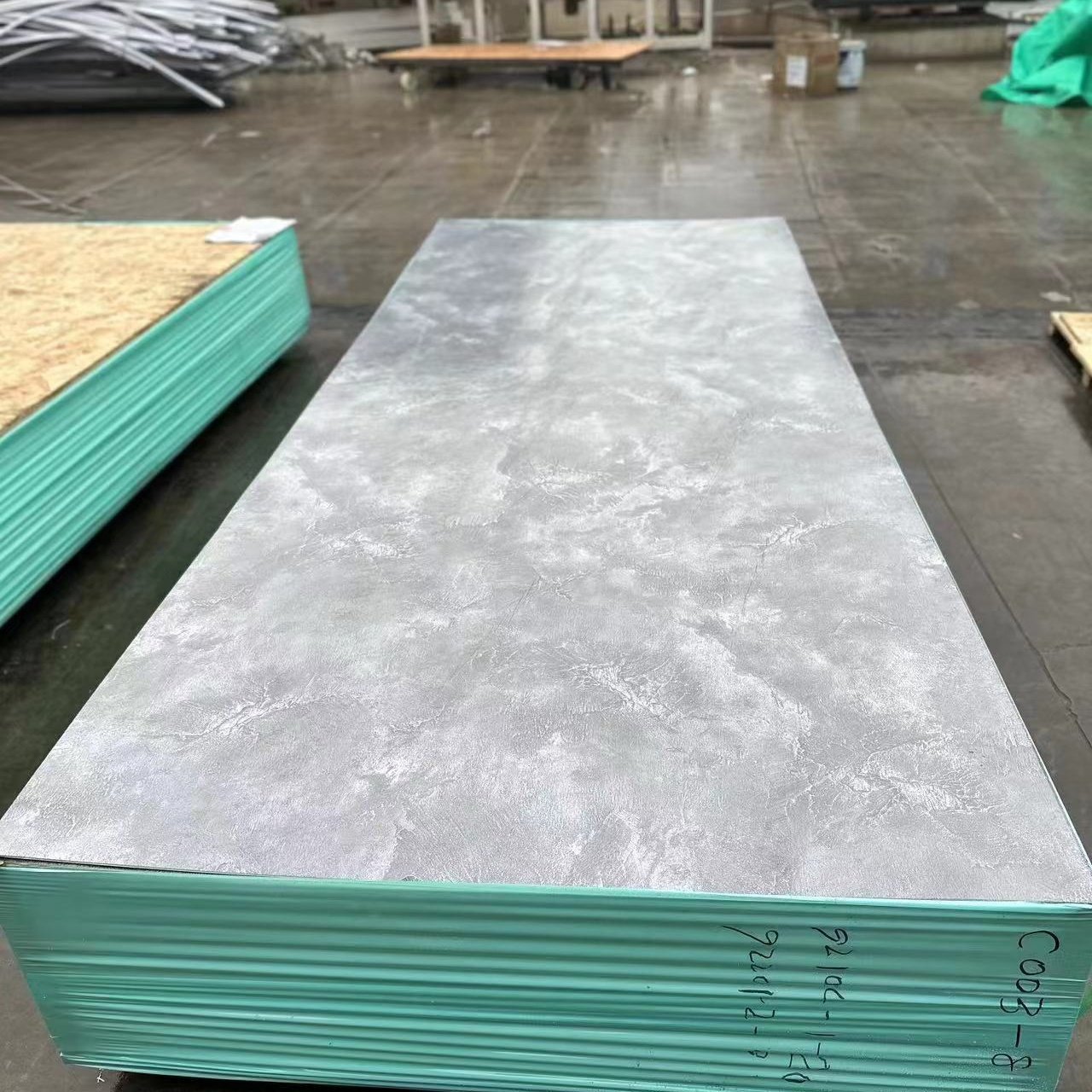 DEMAX High Glossy PVC/WPC Marble Sheets Bamboo Charcoal PET/3D marble UV sheet Design Modern Apartment Carbon Crystal Board