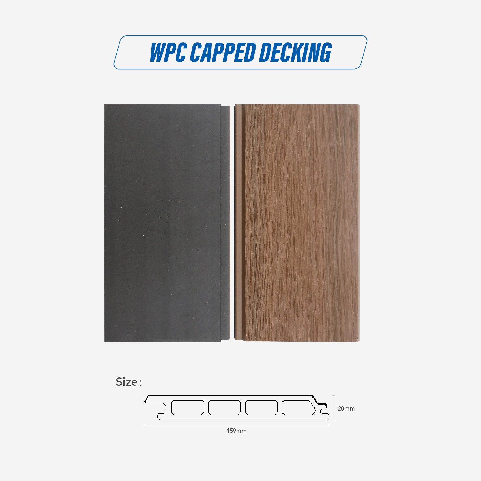 Forestar Hollow Cladding Wood Grain Easy Installation Wooden PVC Wall Panel Interior Wood Alternative exterior wall panel