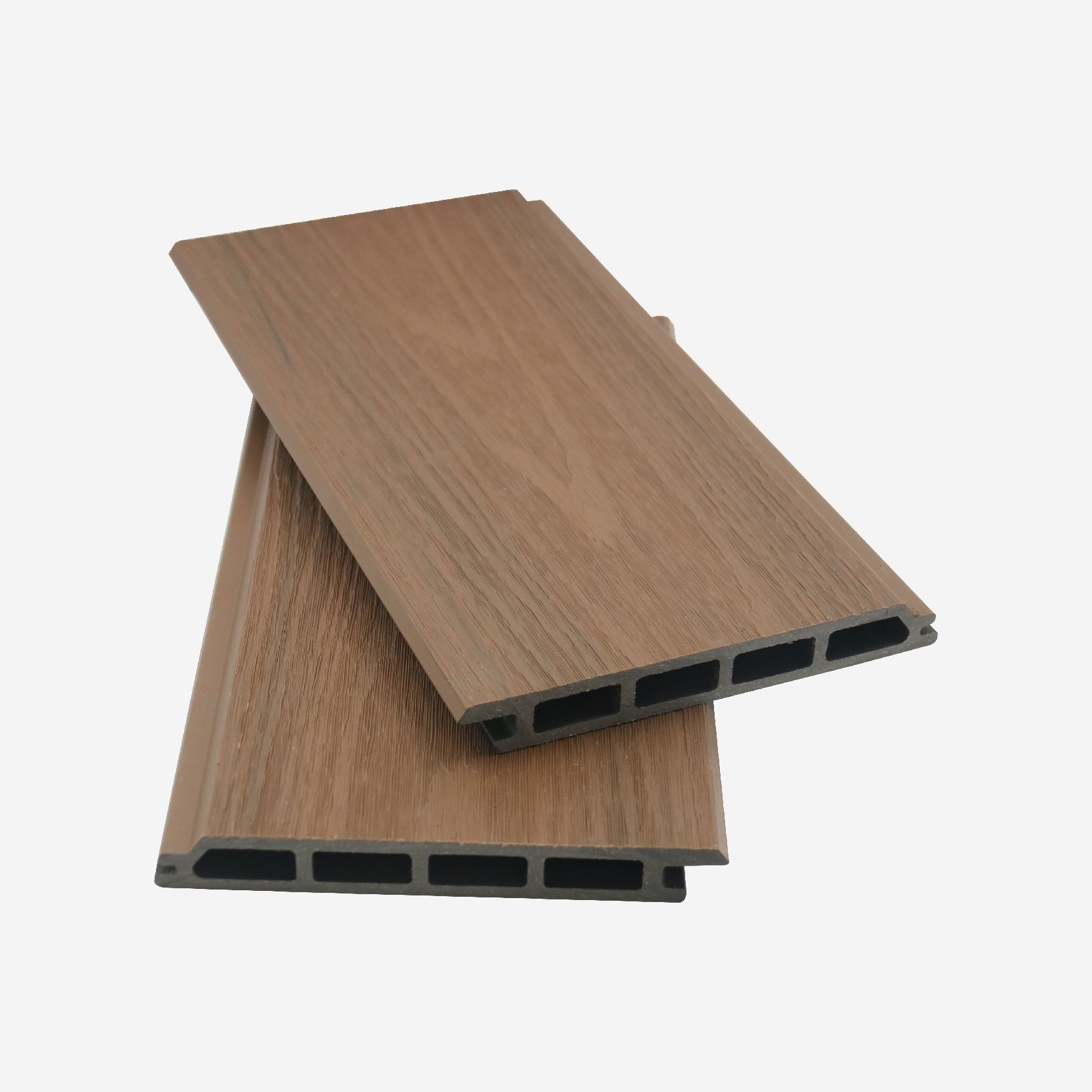 Forestar Hollow Cladding Wood Grain Easy Installation Wooden PVC Wall Panel Interior Wood Alternative exterior wall panel