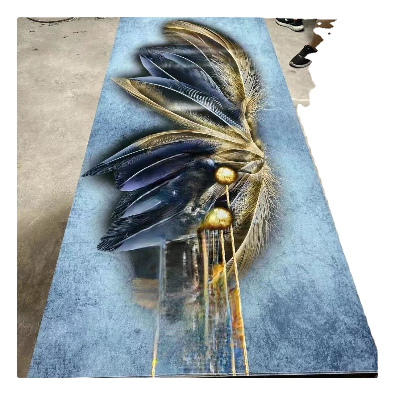 Decorative interior high glossy pvc plastic marble 3D UV marble sheet uv boards wall panel others wallpapers/wall panels