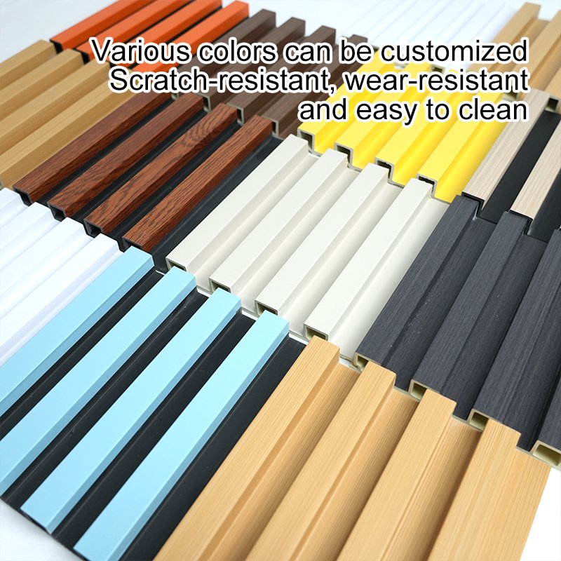 Sample Block Shandong Interior Wall Panels And Boards Decorative Lambrin Wpc Pvc Fluted Wood Wall Panel Decoration
