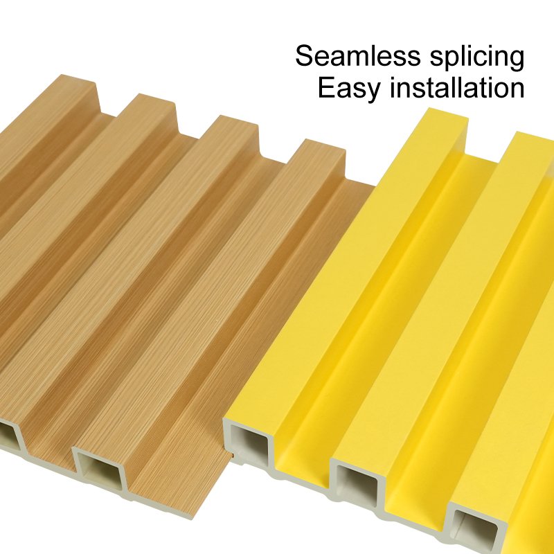 Sample Block Shandong Interior Wall Panels And Boards Decorative Lambrin Wpc Pvc Fluted Wood Wall Panel Decoration