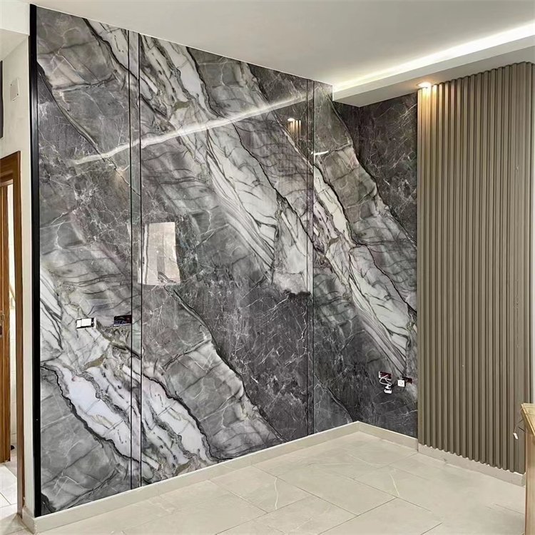 Wholesale Custom High Glossy Board Marble Sheet UV Print UV High Gloss Board For Interior