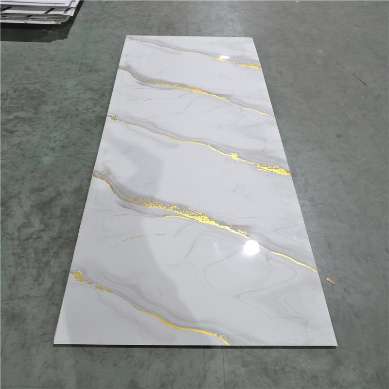 Professional Supply Uv Marble Sheet Production Line Pvc Marble Sheet Tv Wall Pvc Uv Board