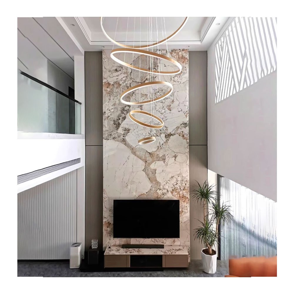 JINXING Cheap Price 3D Wall Decor UV Wall Panel Waterproof PVC Faux Replacement Wall Board For Living Room 1220*2440 3mm 2mm