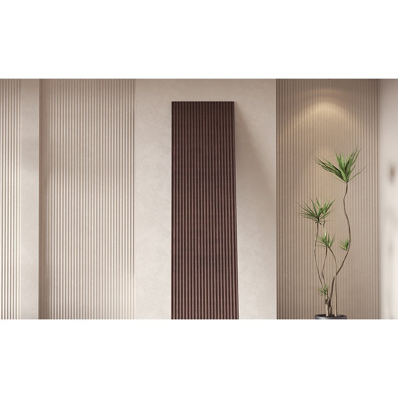 home hotel office hospital school interior wall decoration flute panel strip wall board slat wpc wall paneling