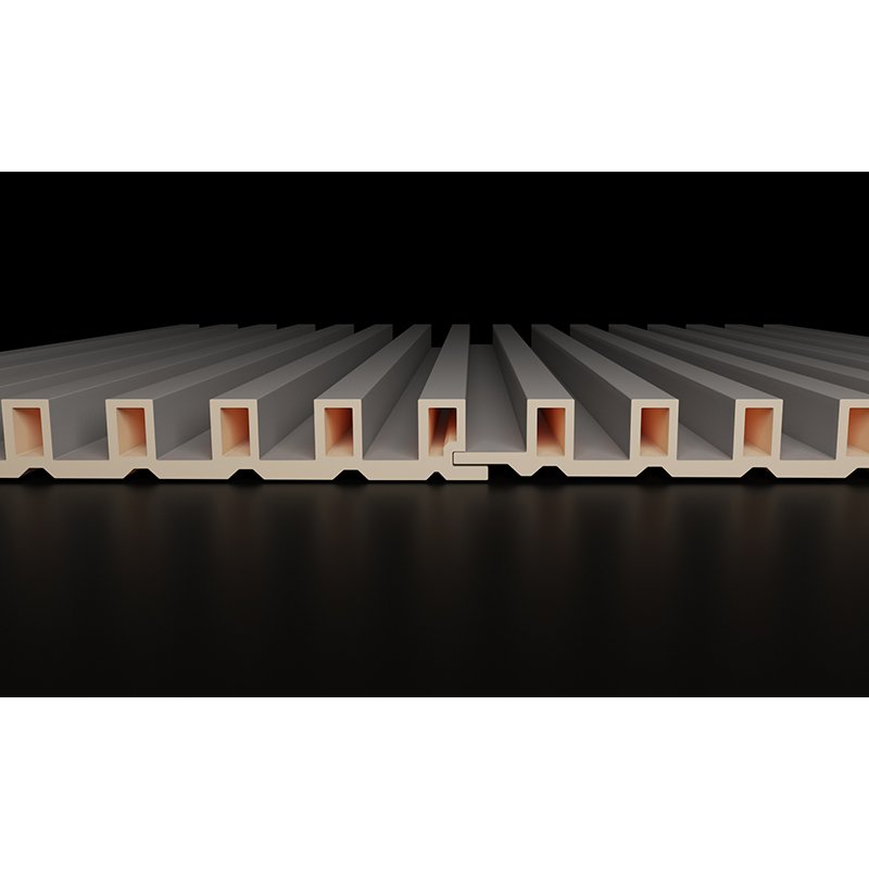 home hotel office hospital school interior wall decoration flute panel strip wall board slat wpc wall paneling