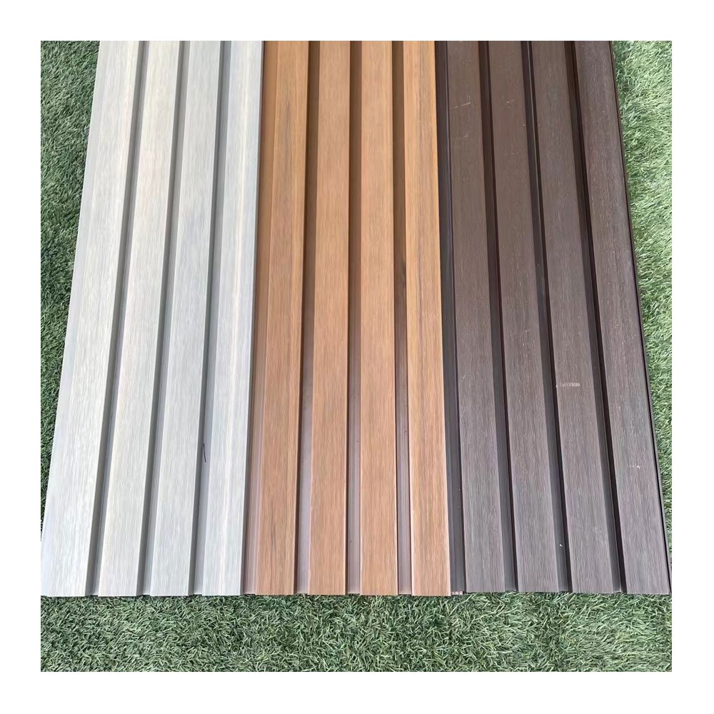LT Outdoor Easy Install Oak Slat WPC WPC Fluted Wall Panel Solid foam Acoustic Grooved WPC Wall Boards For Indoor Decor