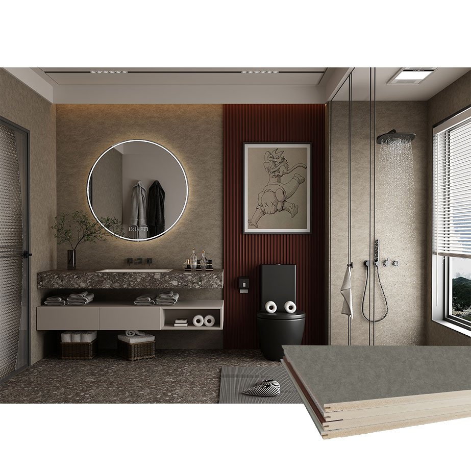 Waterproof Fibre Cement Cladding Decoration WPC Wall Board