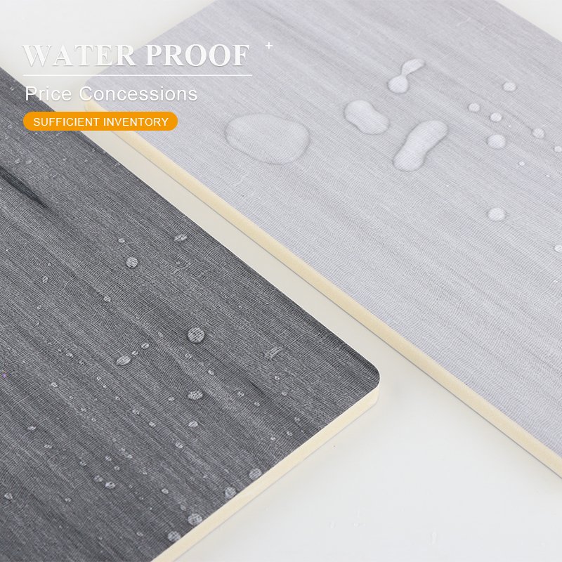 Factory Direct Home Decor Waterproof Bamboo charcoal wood veneer board Wooden Grain Pvc Wall Panels