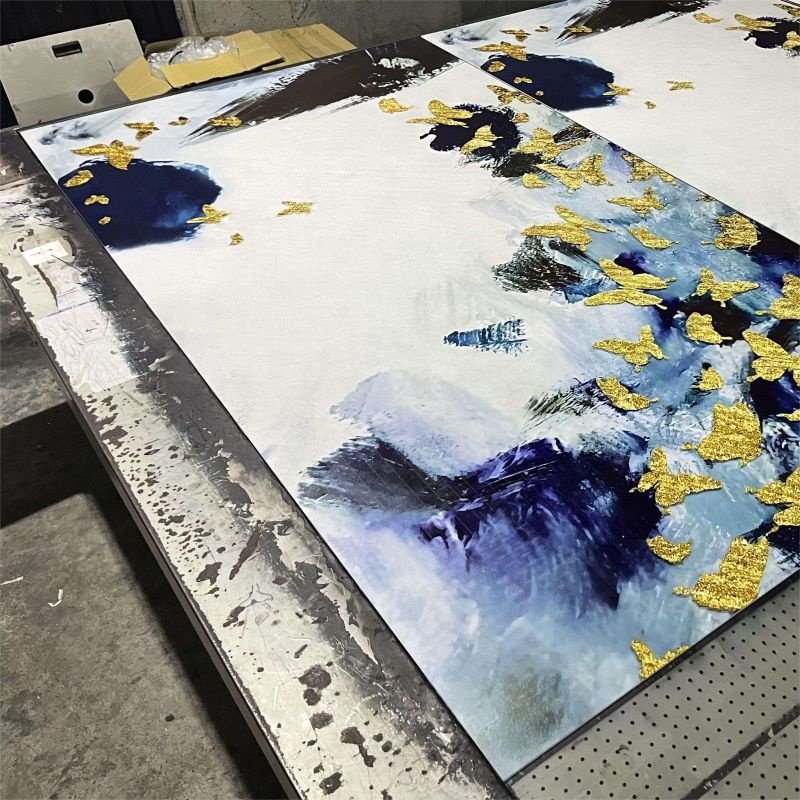 Elegant UV Marble Panels Providing Superior Strength and Aesthetic Appeal 3D Printing Technology Wall Panel for Hotel