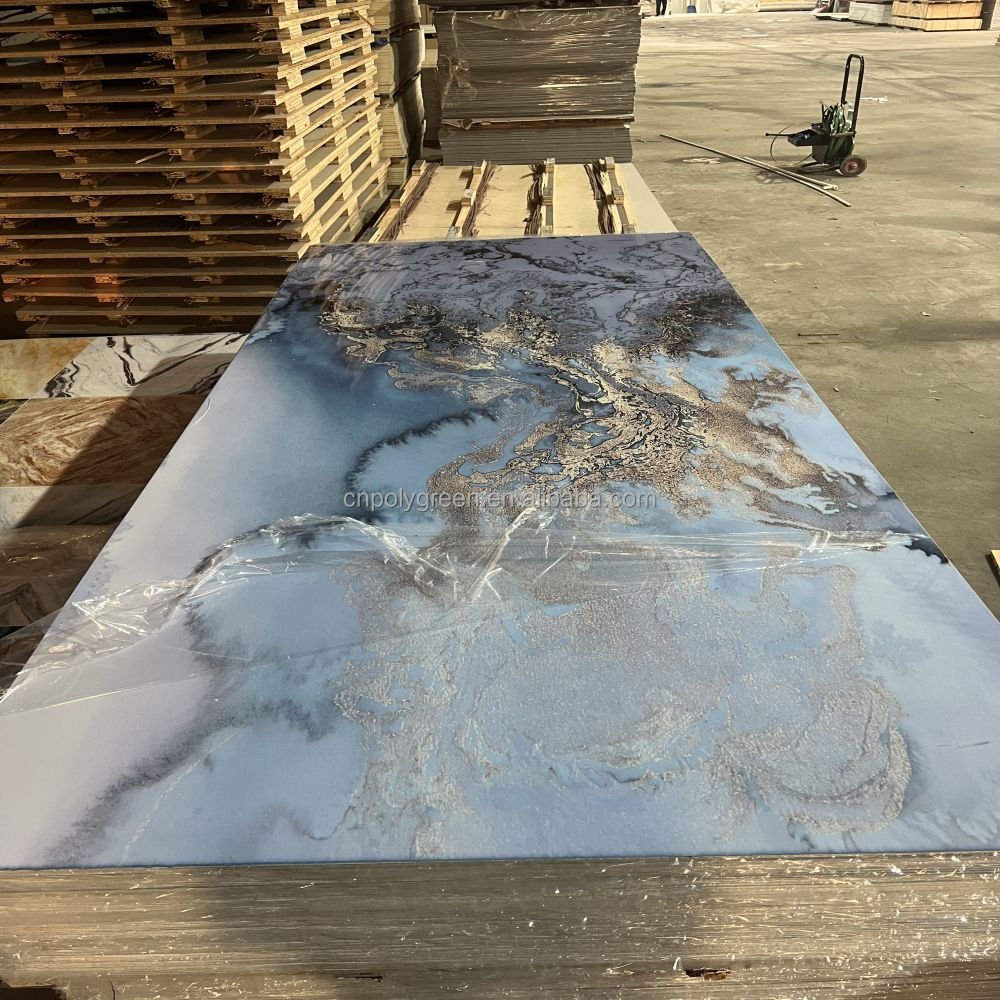 Elegant UV Marble Panels Providing Superior Strength and Aesthetic Appeal 3D Printing Technology Wall Panel for Hotel