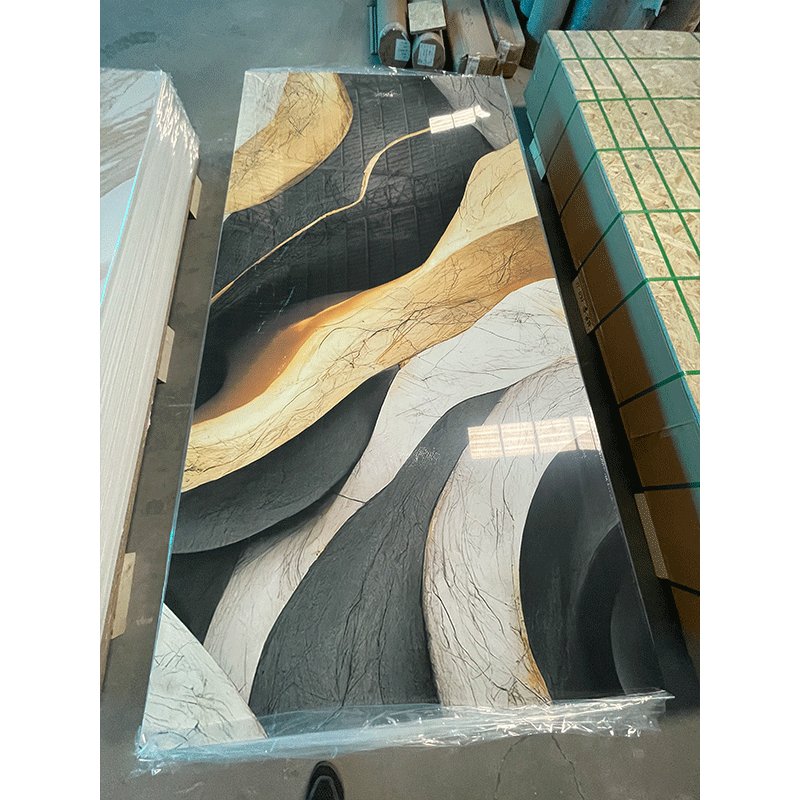 UV Coating PVC Marble Sheet pvc sheets flexible uv board for wall decoration