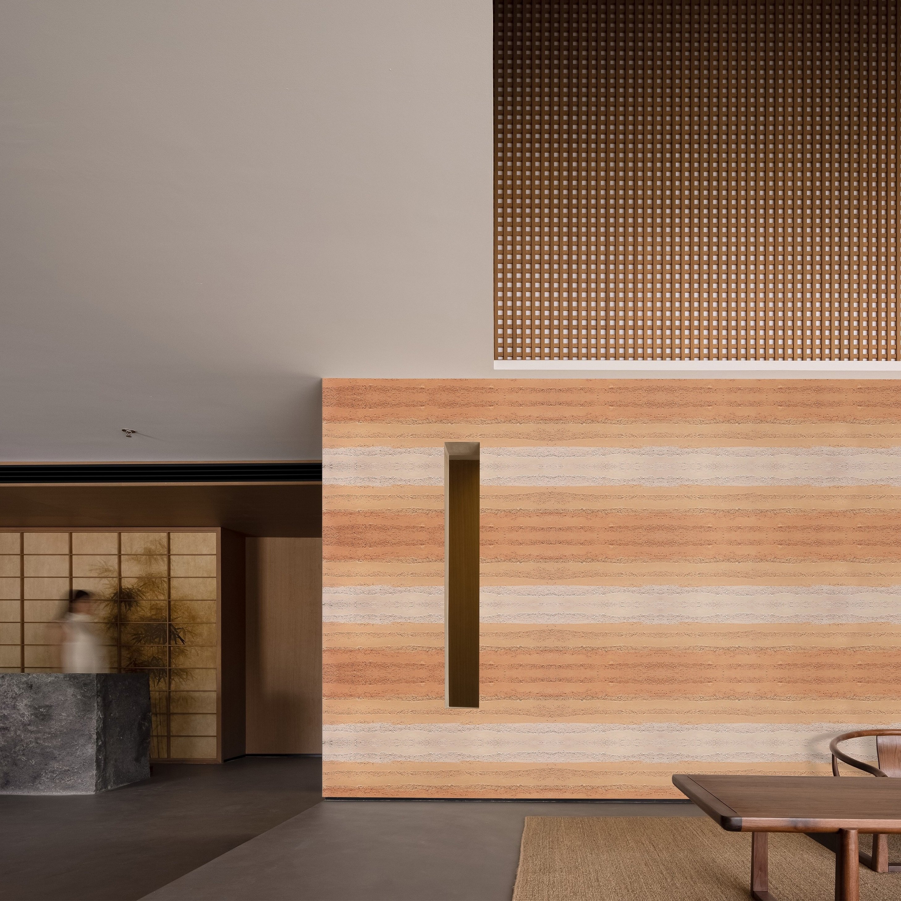 MS Rammed Earth Veneer Flexible Stone 580x2400mm Soft Exterior Stone Wall Panels