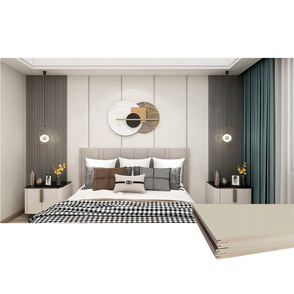 Faux stone flame retardant wall panels for interior wallboard wood texture bedroom wall panel