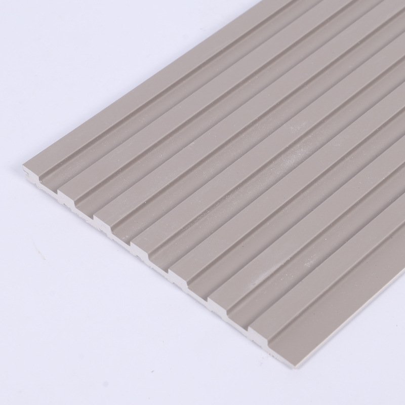 wholesale plastic fluted slat decoration 3d tv wall boards wps wall panel luxury plastic wood wooden panels