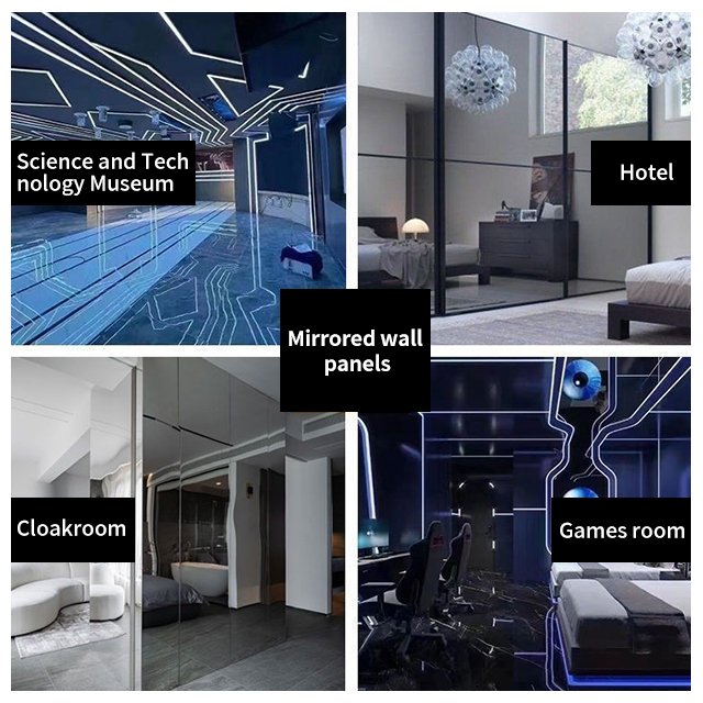flexible mirrors Acrylic mirror board PET wall plastic adhesive mirror wall board