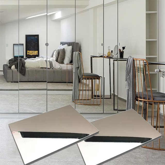 flexible mirrors Acrylic mirror board PET wall plastic adhesive mirror wall board