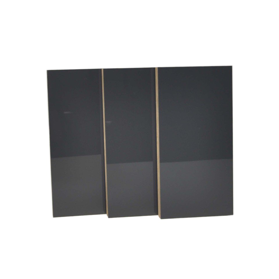 HANNA High gloss PET laminated 18mm moisture proof particleboard cabinet Wardrobe wear-resistant furniture board 4*8 dimensions