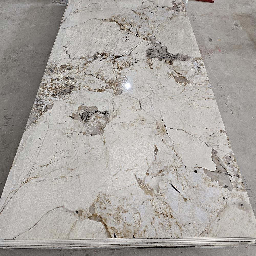 BingJie Interior decor Factory Direct Sale Uv marble Pvc wall Panels Pvc Cladding New Boards For TV Background Decoration