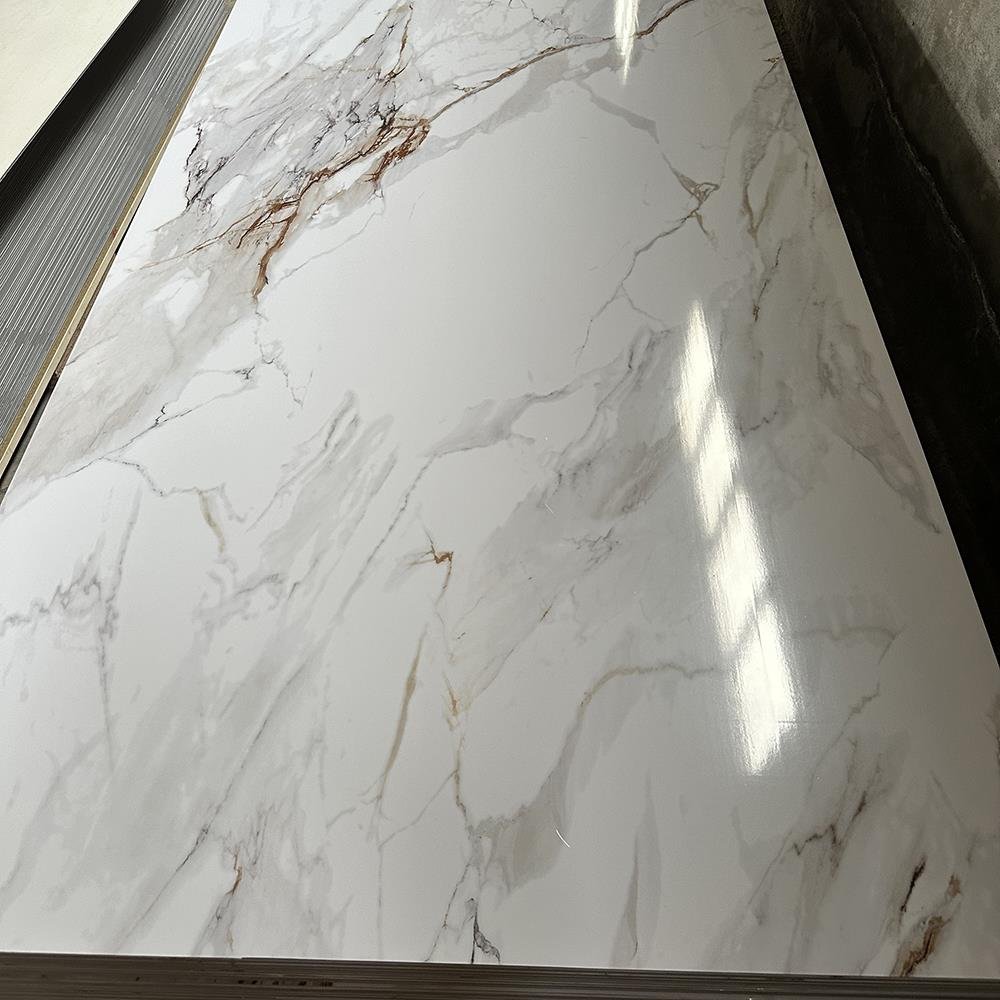 BingJie Interior decor Factory Direct Sale Uv marble Pvc wall Panels Pvc Cladding New Boards For TV Background Decoration