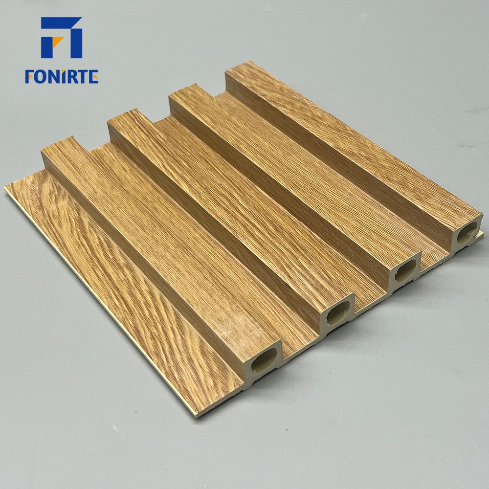 Factory Price Indoor Decor Wood Plastic Composite Pvc Cladding Fluted Wall Board Wpc Interior Wall Panel
