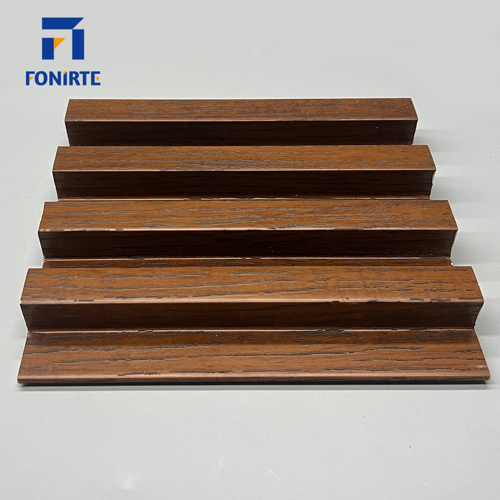 Factory Price Indoor Decor Wood Plastic Composite Pvc Cladding Fluted Wall Board Wpc Interior Wall Panel