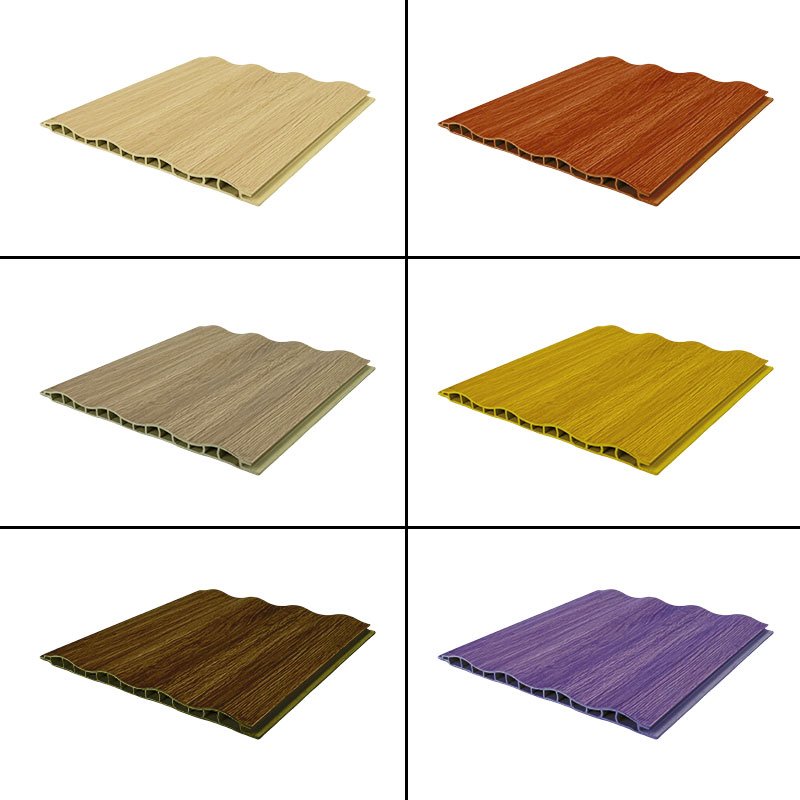Reasonable Price 3D Wood Veneer Fluted Cladding Low Price WPC Decor Wall Panel Board For Indoor Tv Background Wall Decoration