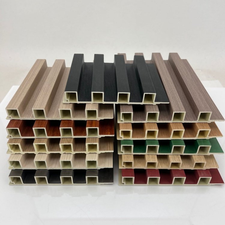 Wood Alternative Lambrin PVC Interior de Madera WPC Decorative Wall Panel Other Boards
