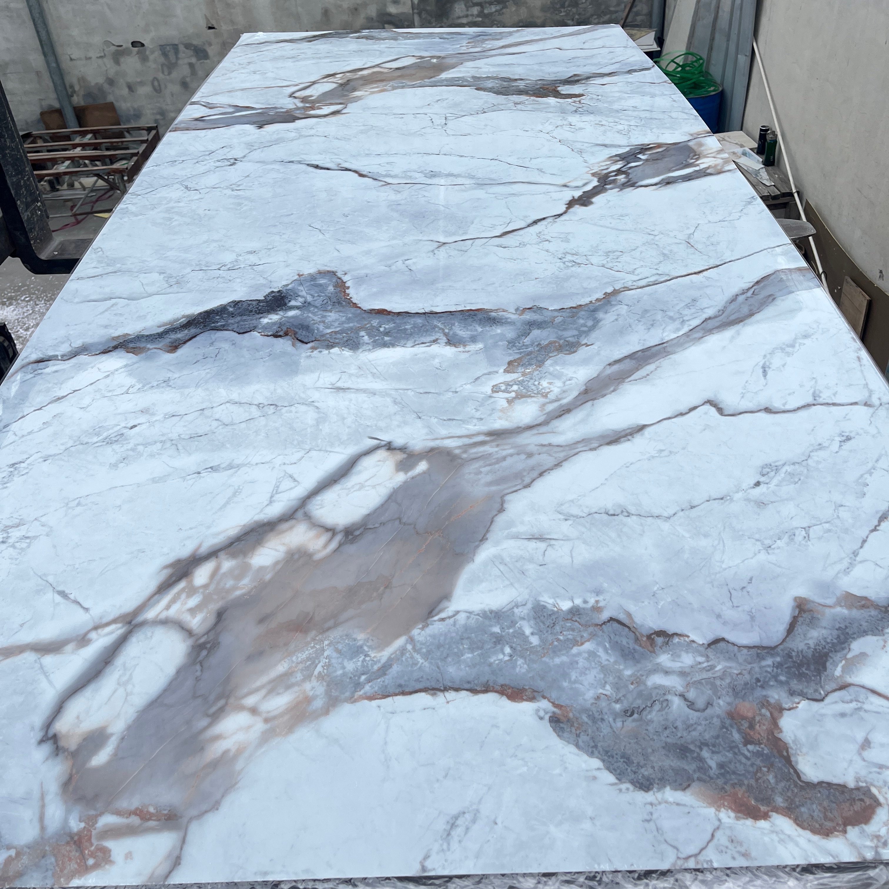 2024 wholesale uv panel marble uv board high glossy uv mdf particle board for interior decoration