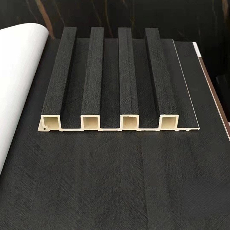 Wholesale Bamboo Fiber Decoration Material Grille Board Ecological Wood Concave Convex Board Background Wall Panel With Hole
